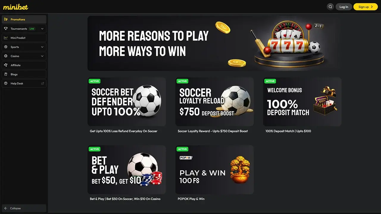 Minibet Casino Promos