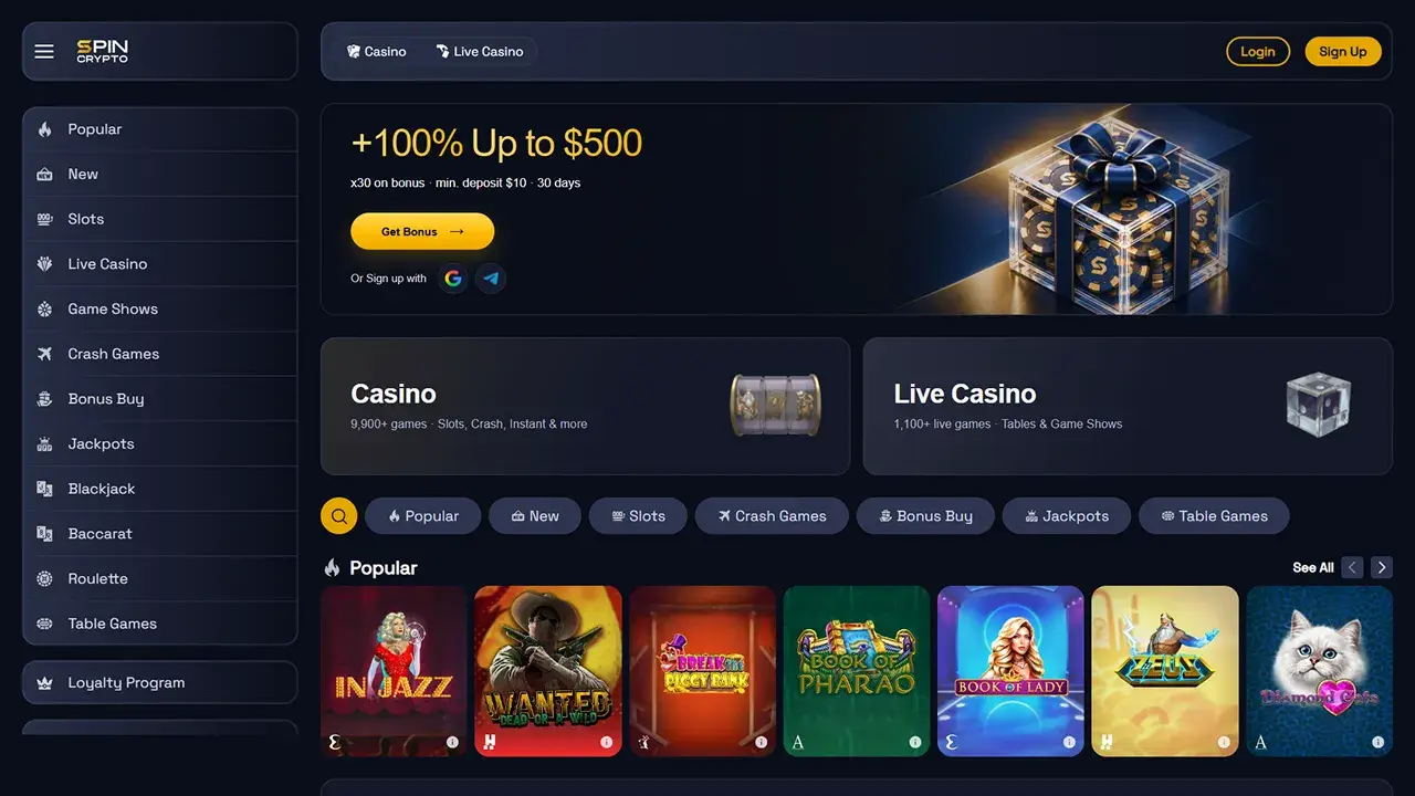 SpinCrypto Casino SpinCrypto Casino