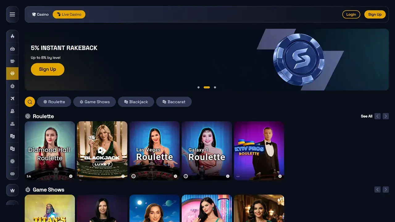SpinCrypto Casino Live Dealer SpinCrypto Casino Live Dealer
