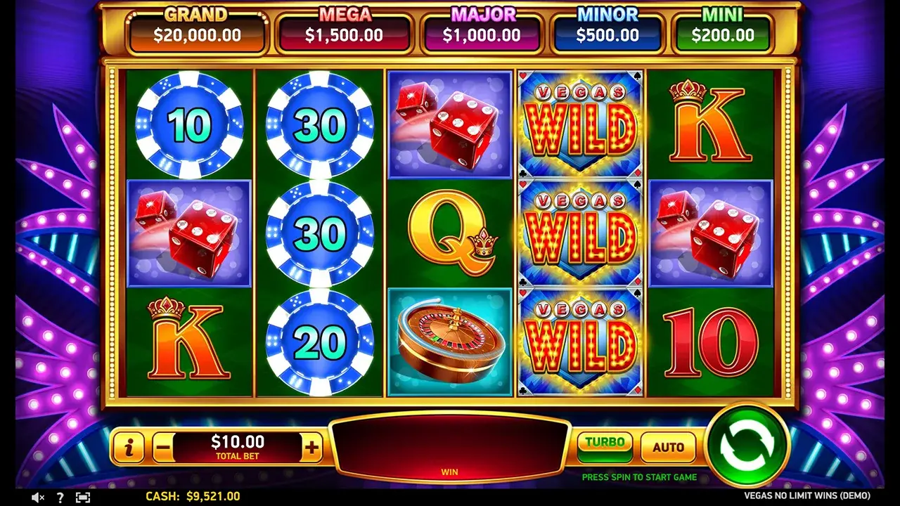 Vegas No Limit Wins Special Symbols