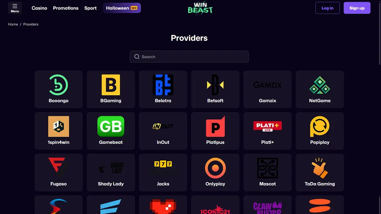 Win Beast Casino Providers Win Beast Casino Providers